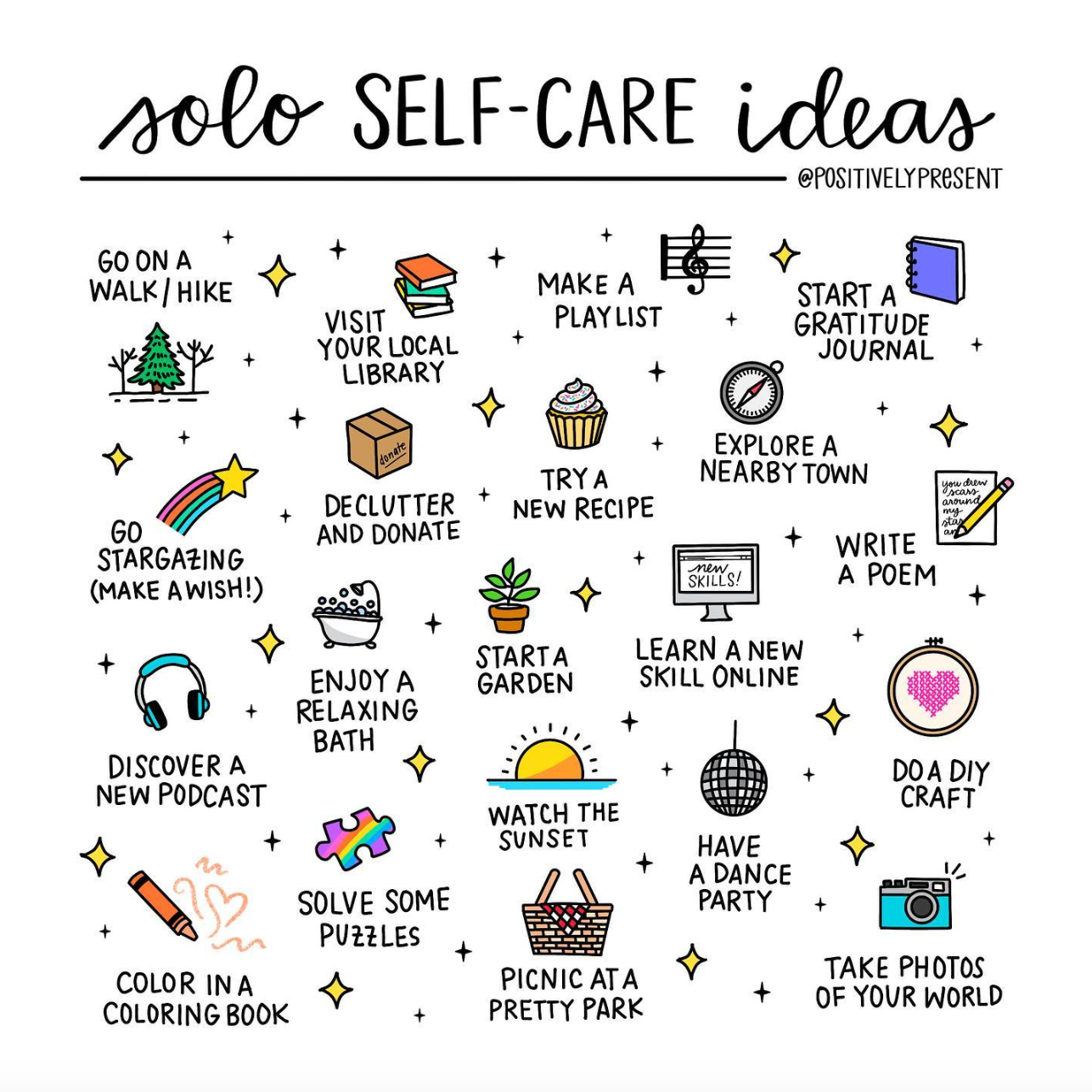Monday Inspiration: Solo self-care ideas